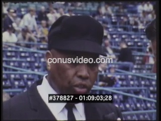 FIRST AFRICAN-AMERICAN UMPIRE - Film & Video Stock